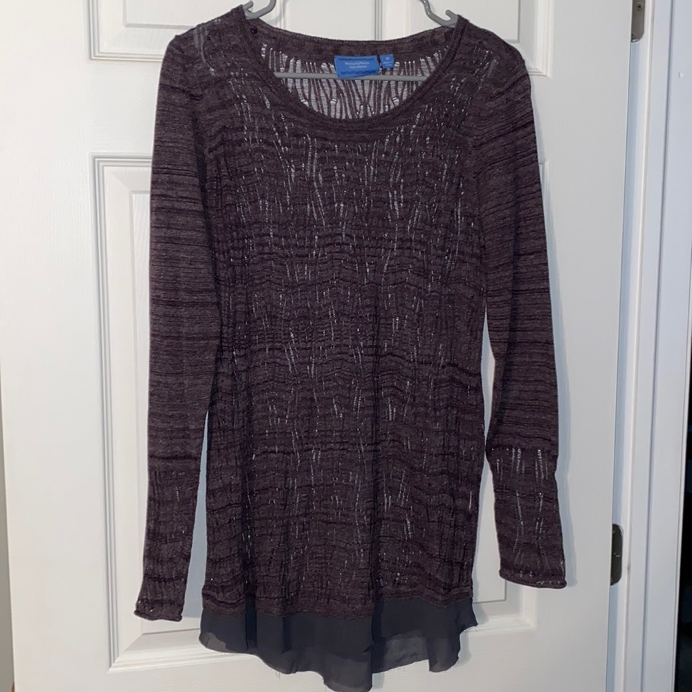 Open Knit Tunic Sweater